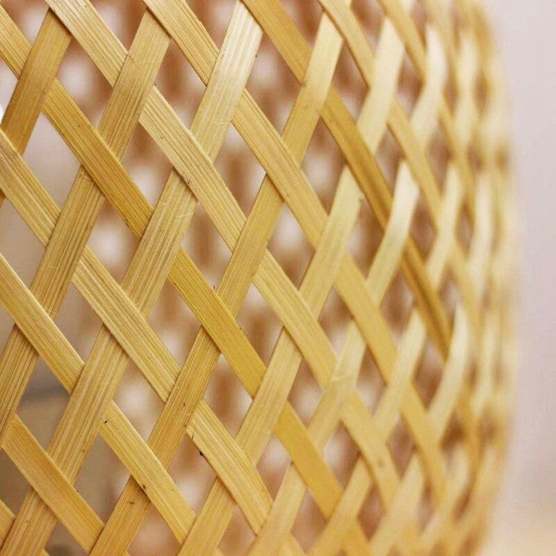 Bamboo ball bedside lamp
