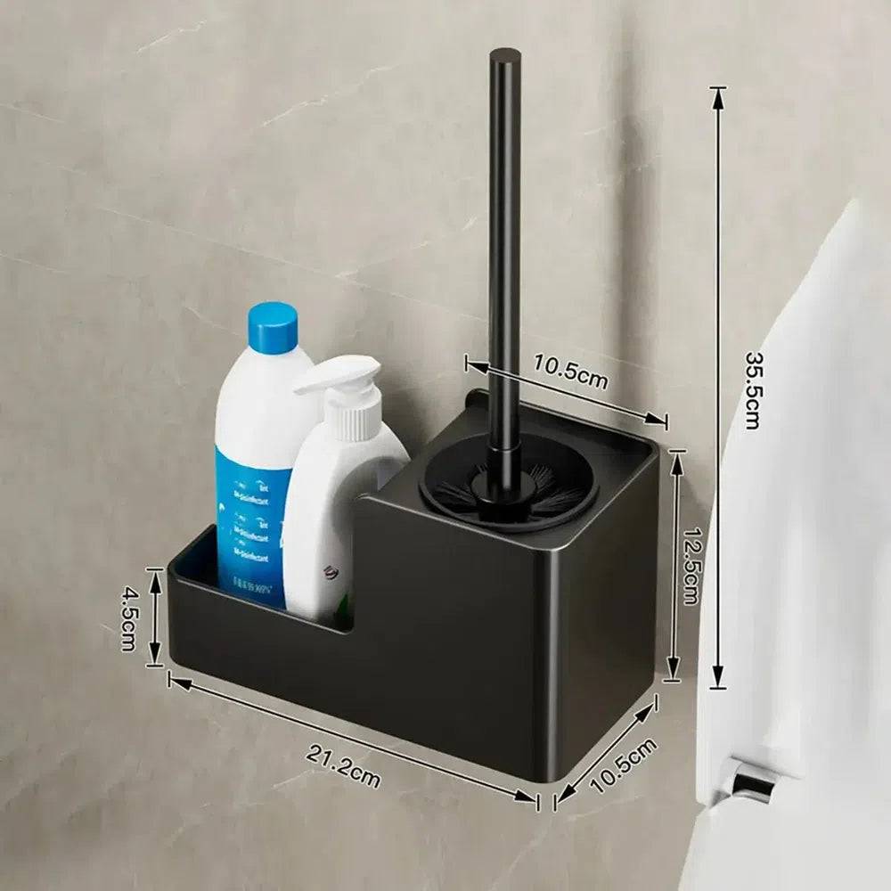 Aluminium Wall-Mounted Toilet Brush Holder