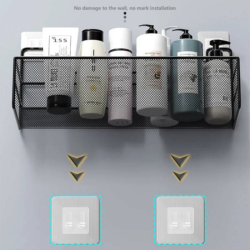 Versatile Wall-Mounted Shower Shelf