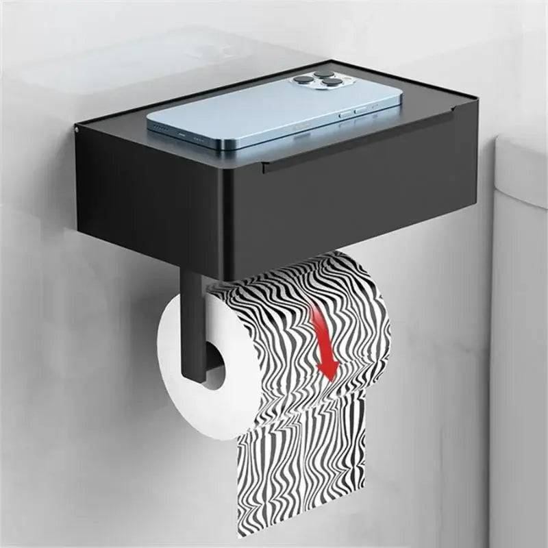 Wall-Mounted Stainless Steel Bathroom Paper Holder