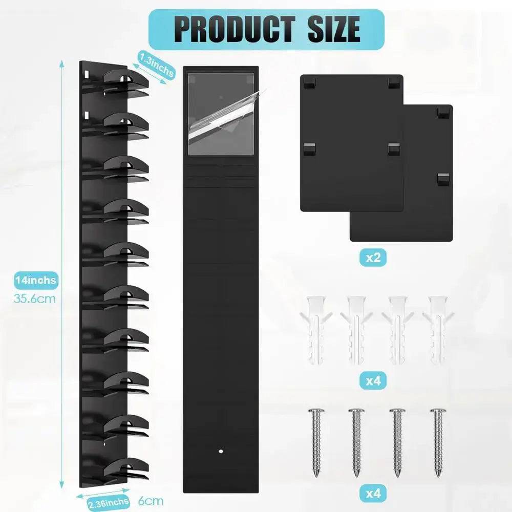 Ten Grid Wall Mounted Hat Rack