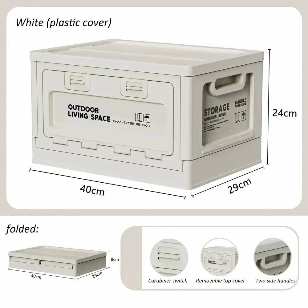Multi-Use Storage Box with Wooden Lid