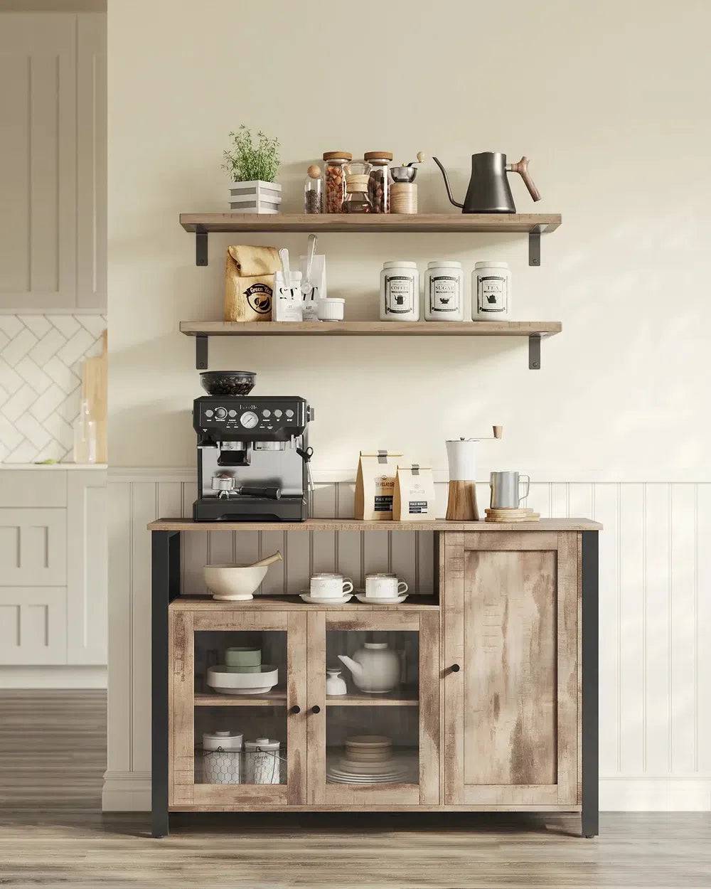 Modern Sideboard Storage Cabinet with Three Doors