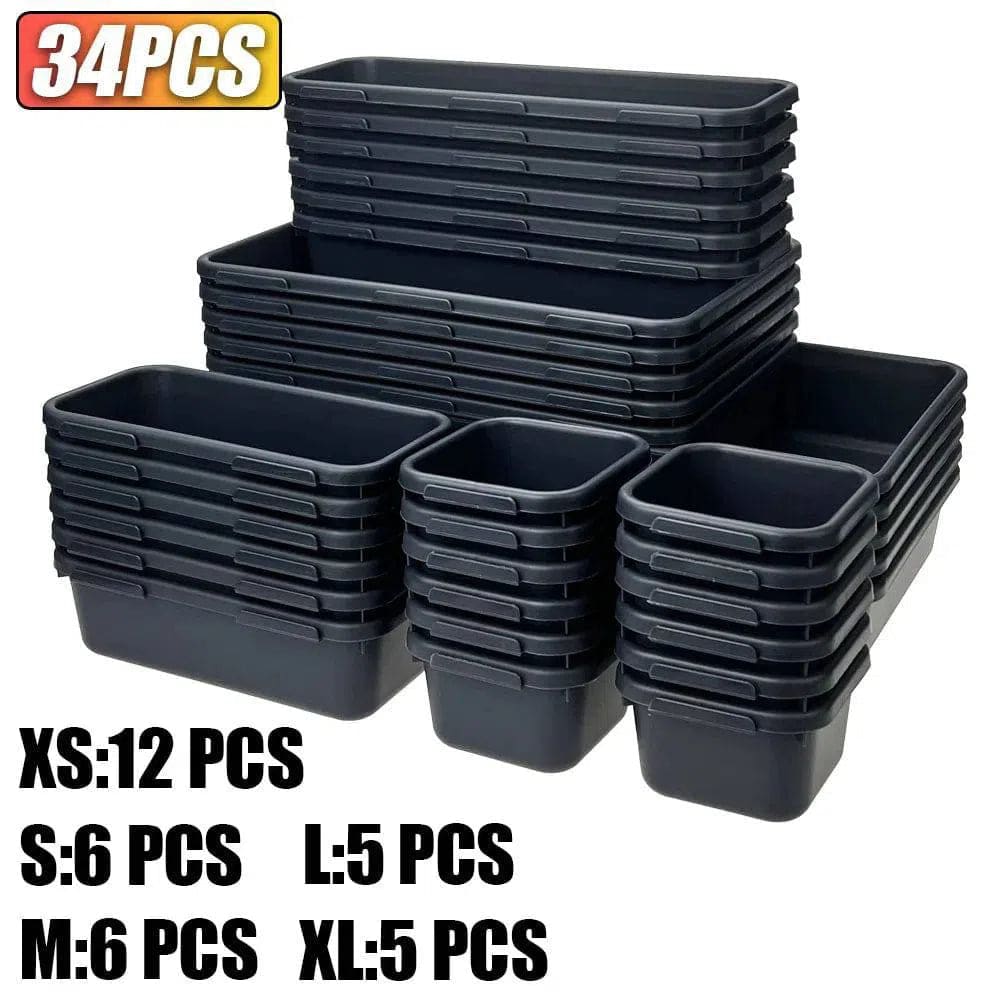 Interlocking Shallow Tool Drawer Organisers
