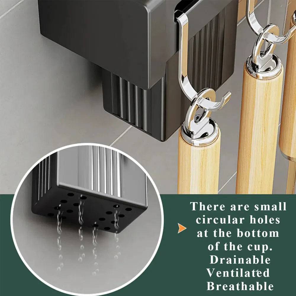 Stainless Steel Wall-Mounted Kitchen Knife Storage Rack