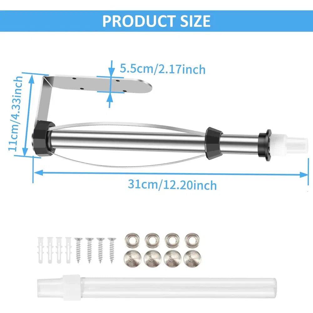 Stainless Steel Paper Towel Holder with Spray Bottle