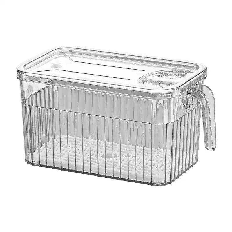 Refrigerator Storage Food Container with Drain Basket