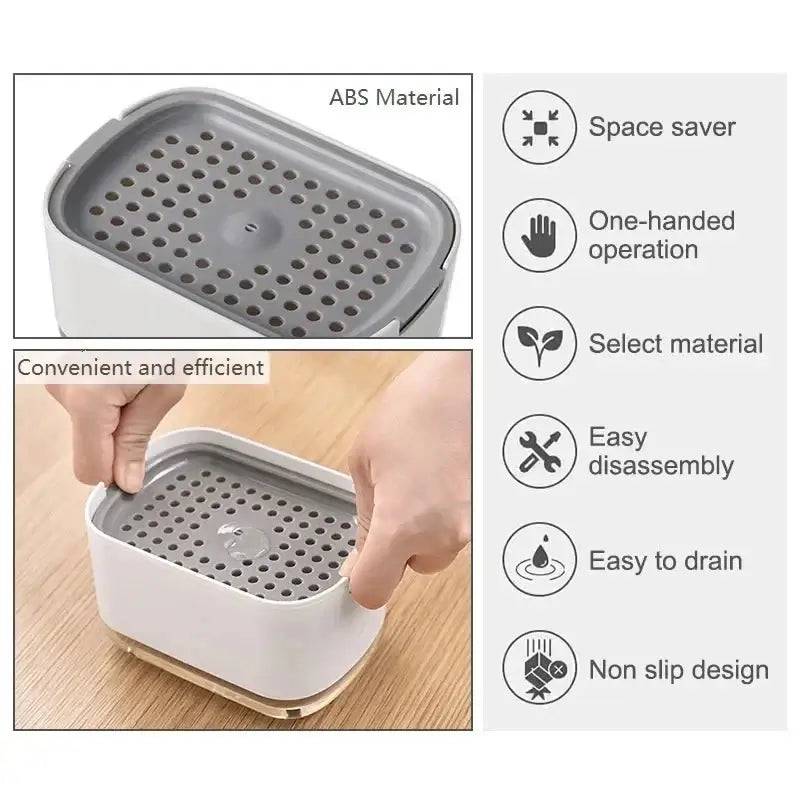 Soap Dispenser with Sponge Holder