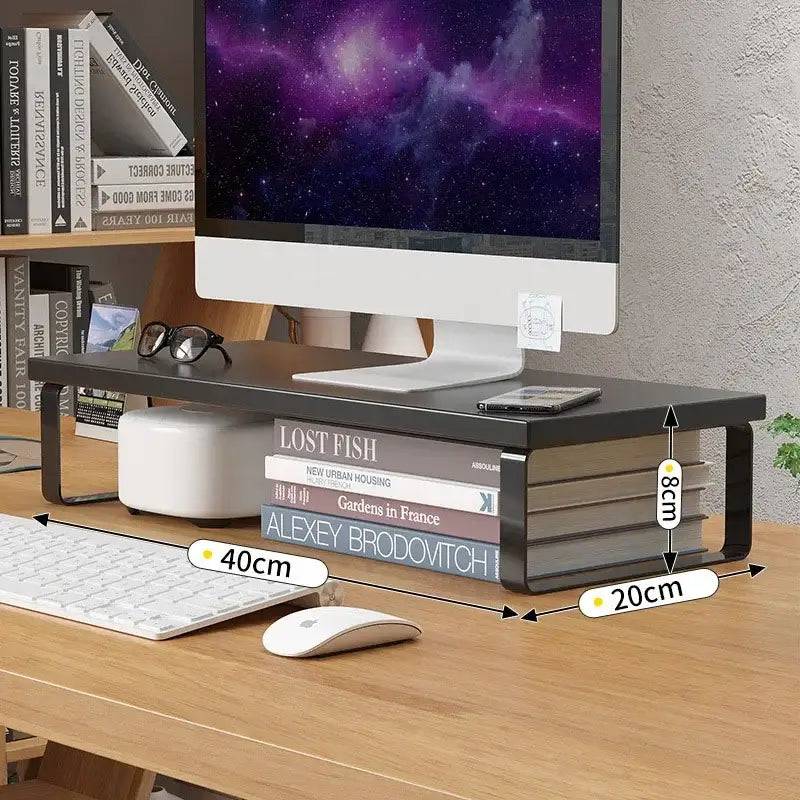 Desktop Elevated Storage Rack and Laptop Stand