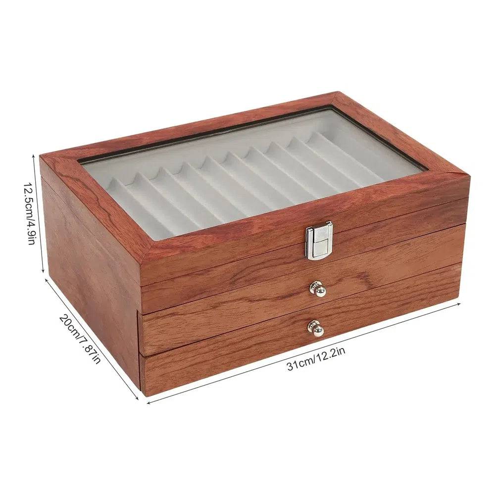 3-Tier 34 Slot Fountain Pen Display Case