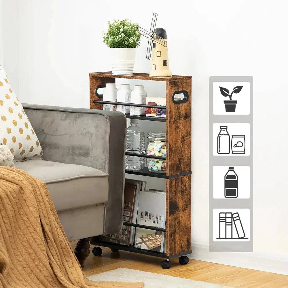 4-Tier Narrow Serving Trolley