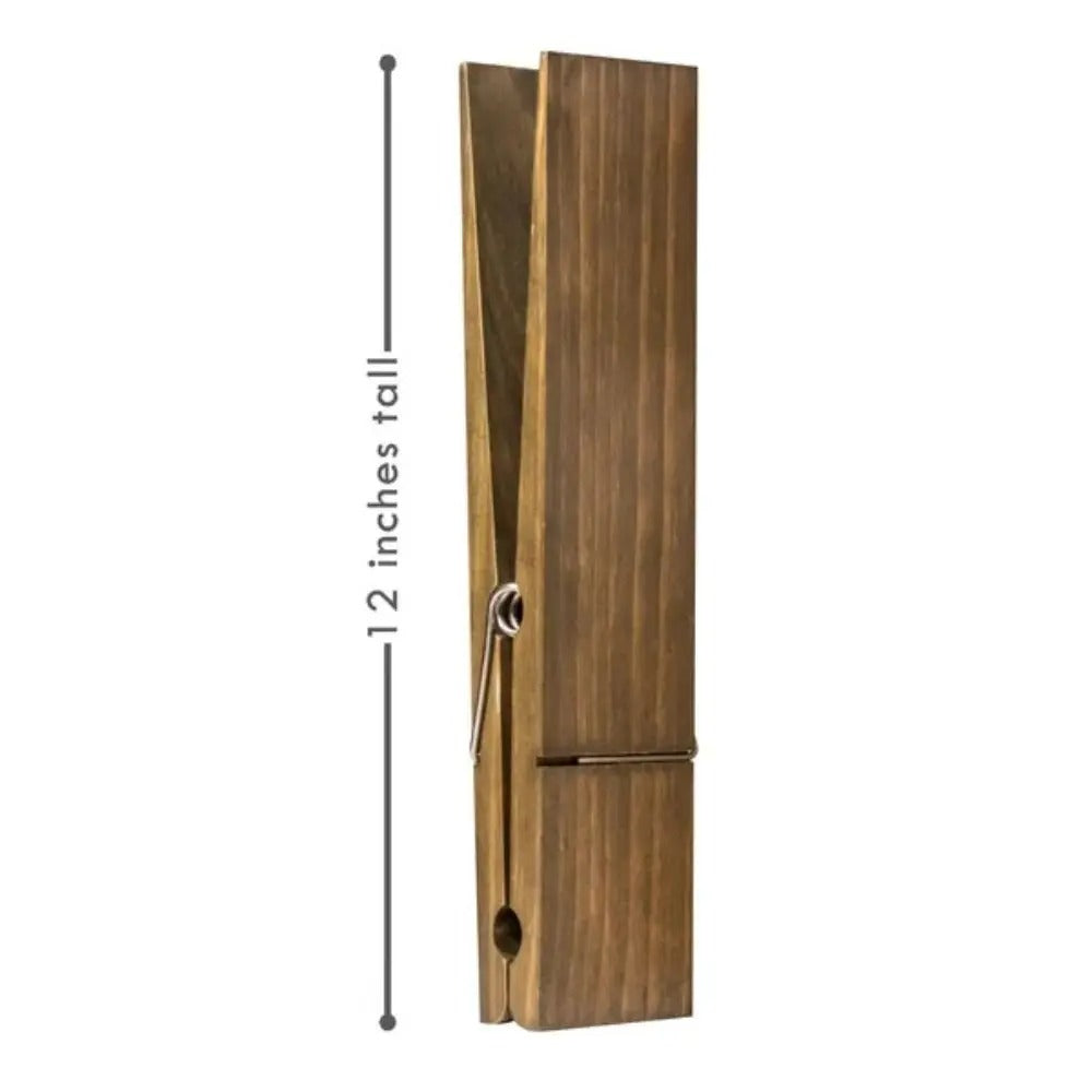 Giant Wooden Towel Clip Rack
