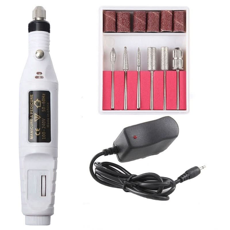 Nagelerfect – 6-in-1 Electric Nail File for Manicure, Pedicure & Artificial Nails