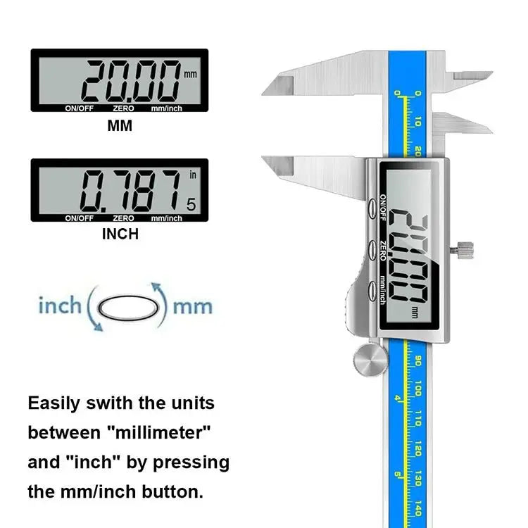 Precision Digital Caliper Measuring Tool