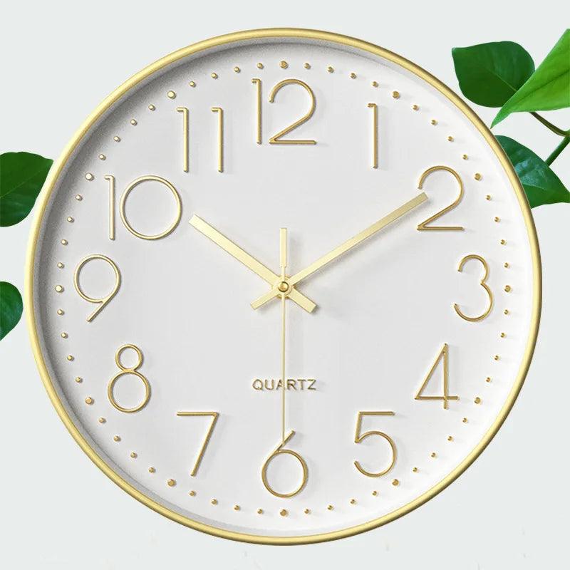 SILENTICK – 12-Inch Silent Non-Ticking Wall Clock for Modern Decor