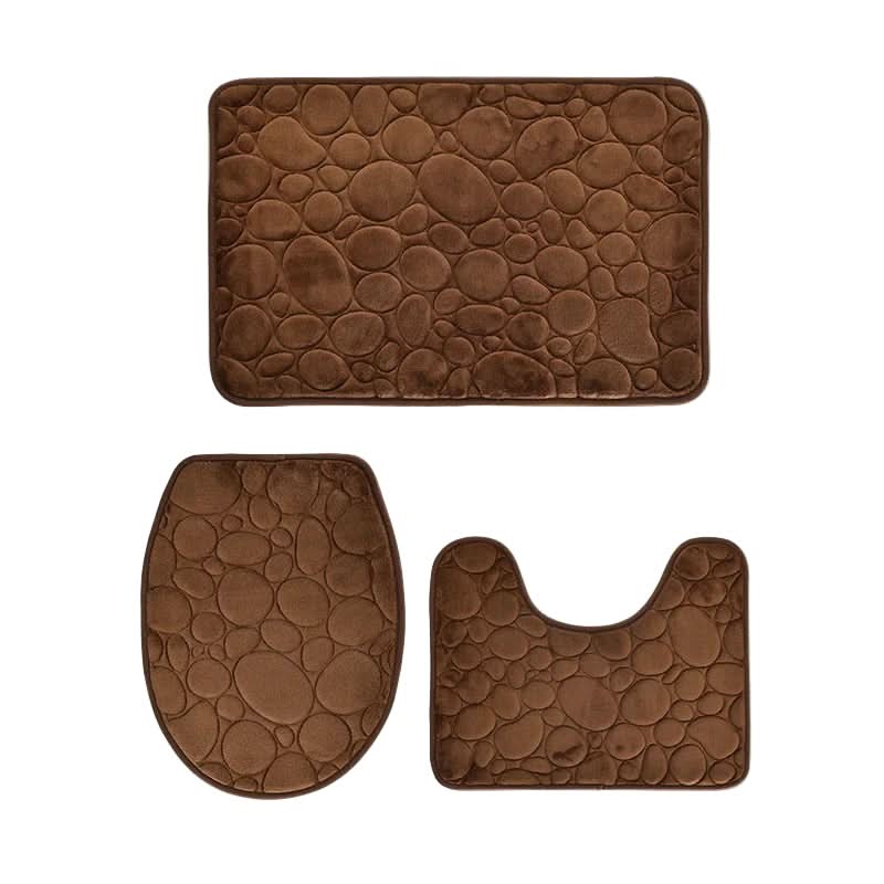 Softura – 3-Piece Non-Slip Bathroom Mat Set with Comfort & Style