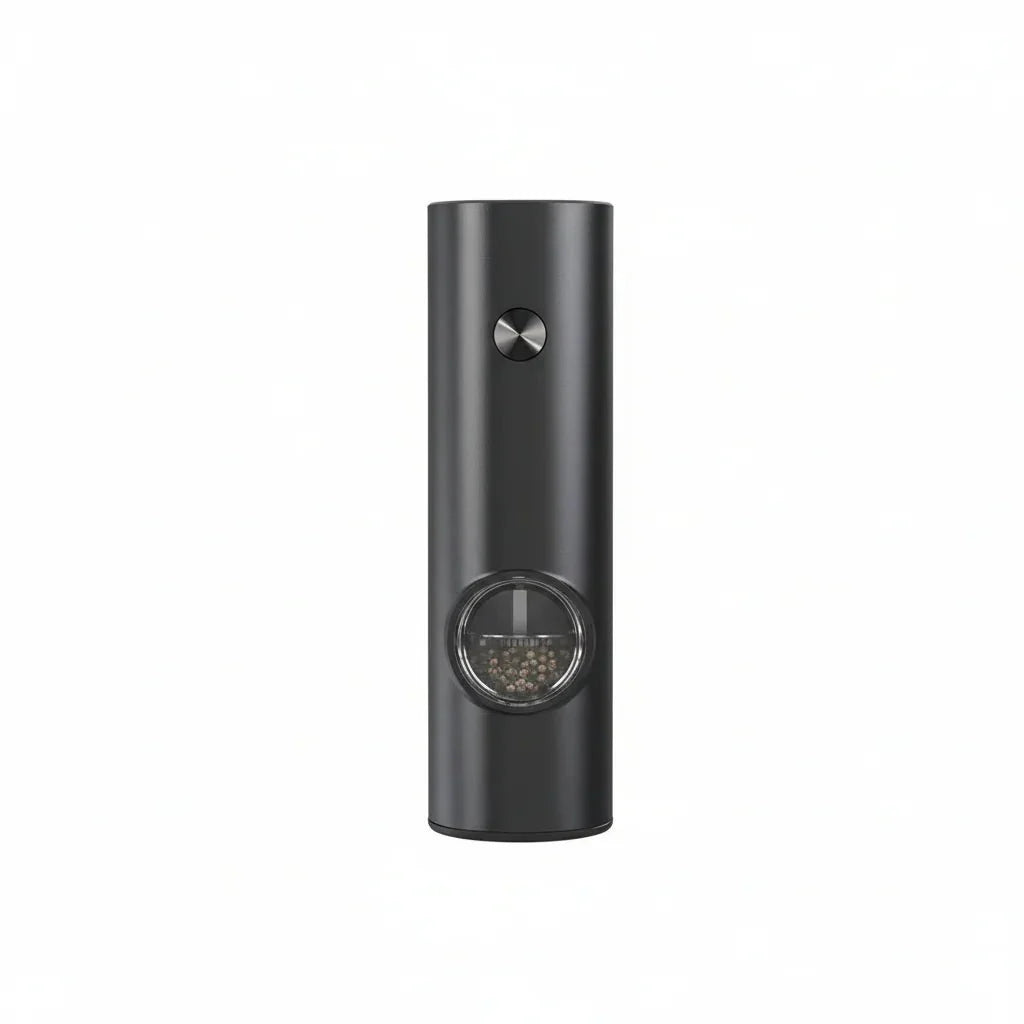 SPICETUNE – Electric Salt and Pepper Grinder Set with LED Light and Adjustable Thickness