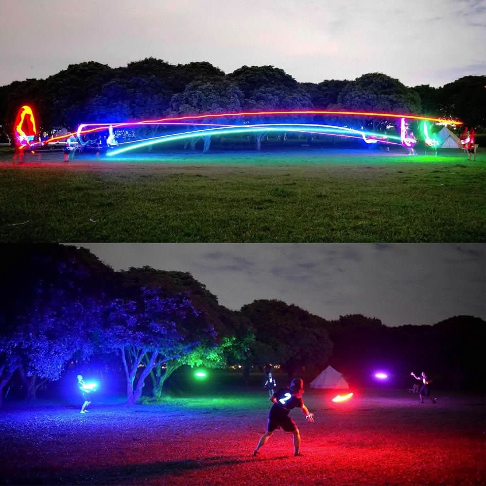STARSPIN – LED Light-Up Frisbee for Nighttime Outdoor Play