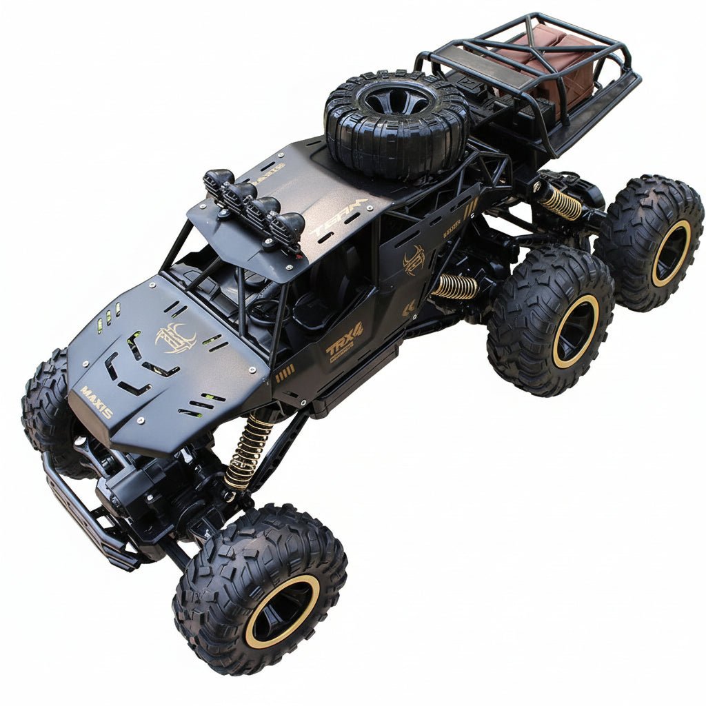 TERRAMAX – 6WD RC Monster Truck with LED Lights, 52 km/h Speed, Off-Road Fun
