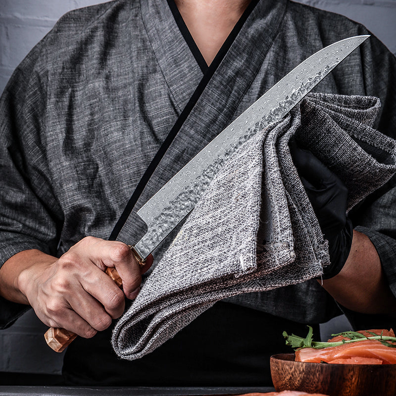 Yanagi Series – 24CM Damascus Sashimi Chef's Knife