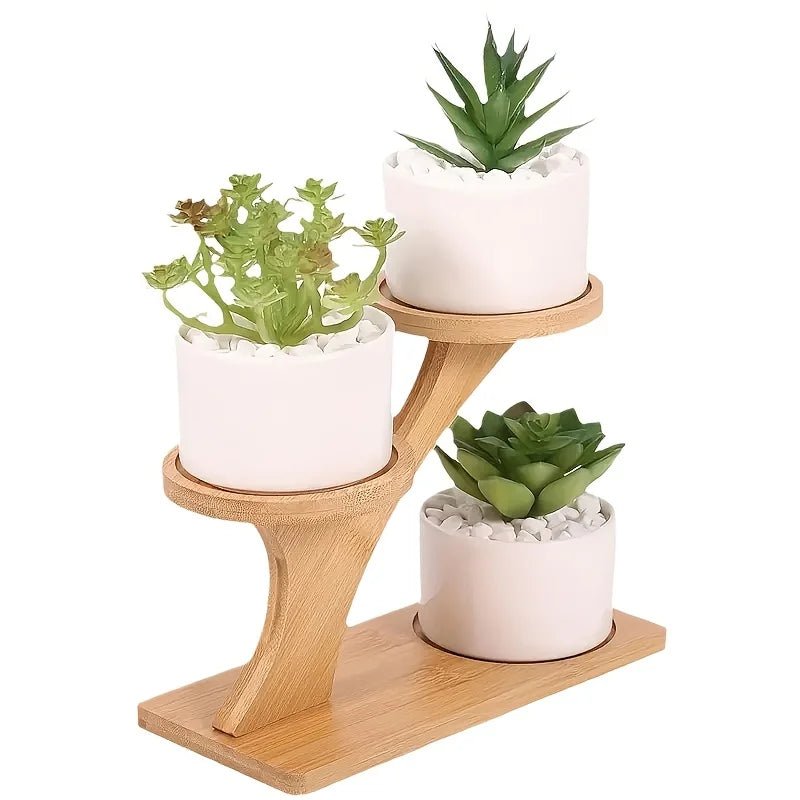 ZENRACK – Compact 2-Tier Bamboo Shelf for Home and Office Organization