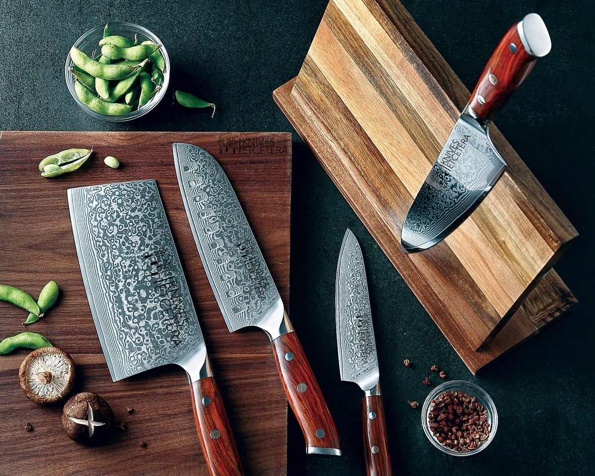 Complete Damascus Knife Set