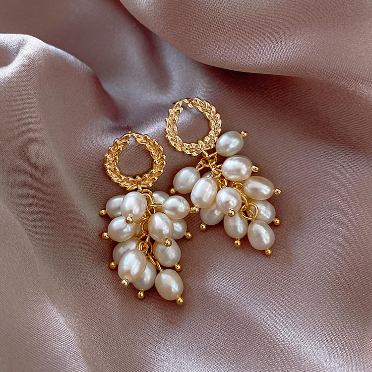 Freshwater Pearl Wheat Earrings
