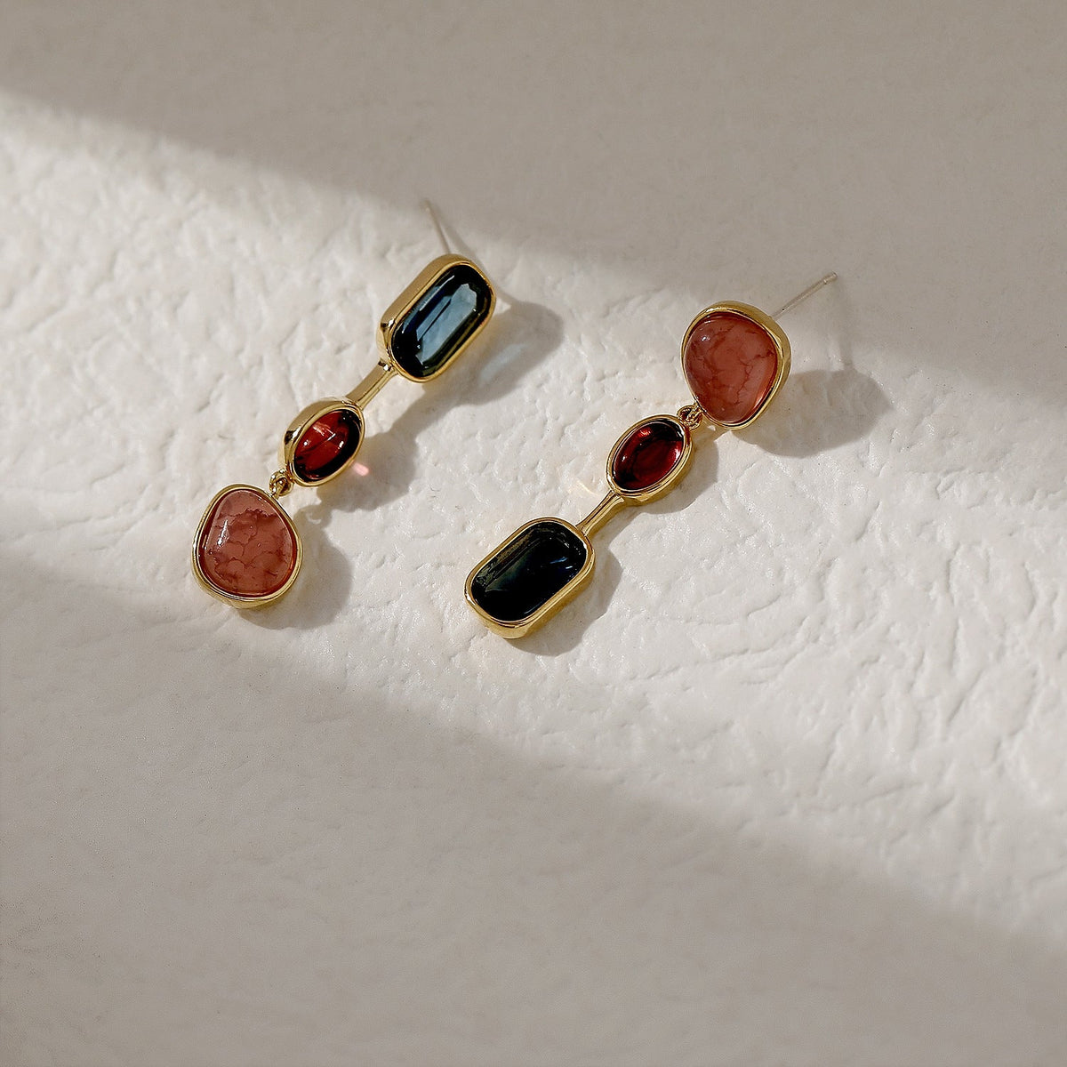 Colorful Asymmetrical Earrings