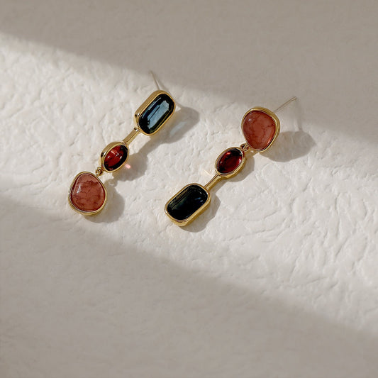 Colorful Asymmetrical Earrings