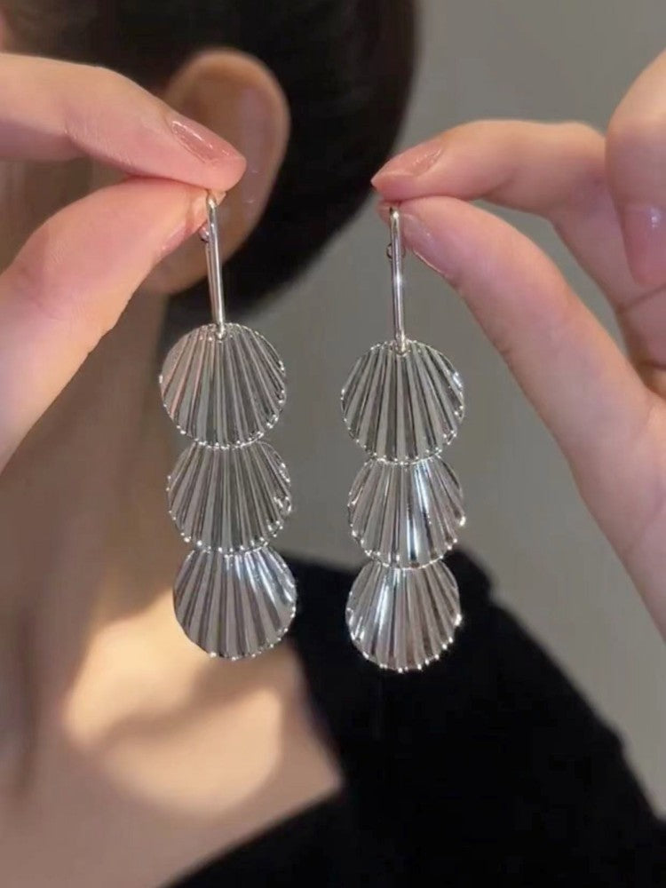 Small Metal Shell Earrings