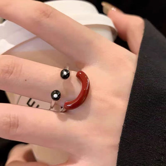 Cute Smile Adjustable Ring