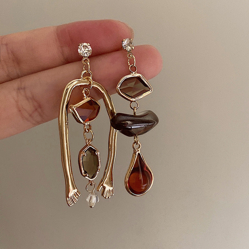 Abstract Oil Painting Style Earrings