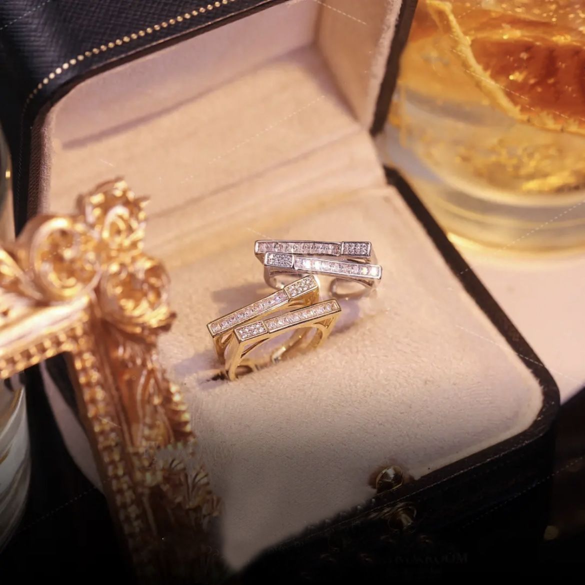 Double Zirconia Mismatch Ring