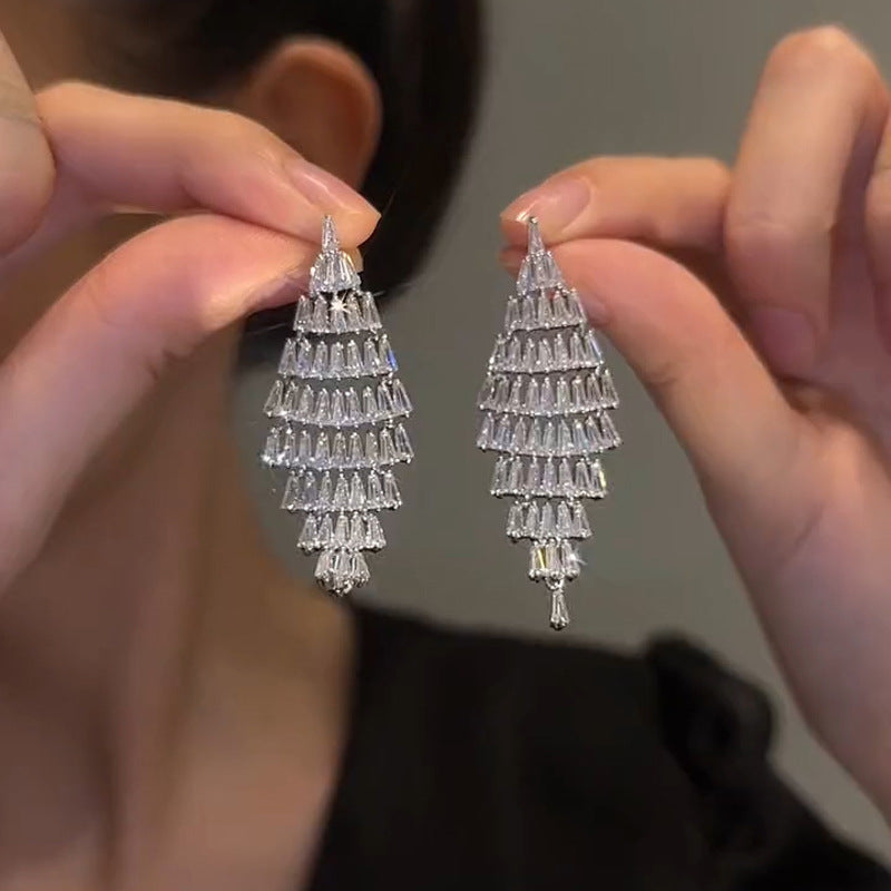 Elegant Zirconia Earrings