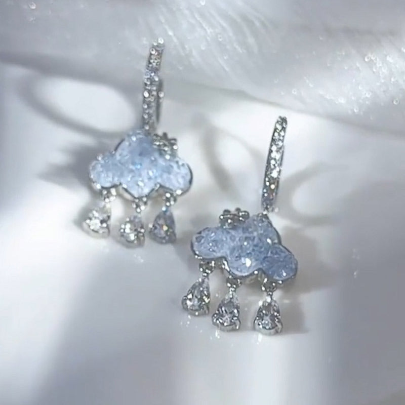 Cute Cloud Zirconia Earrings