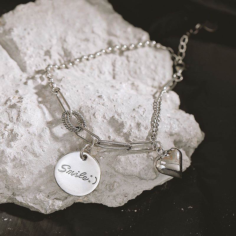 Smile & Heart Charm Bracelet