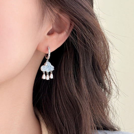 Cute Cloud Zirconia Earrings