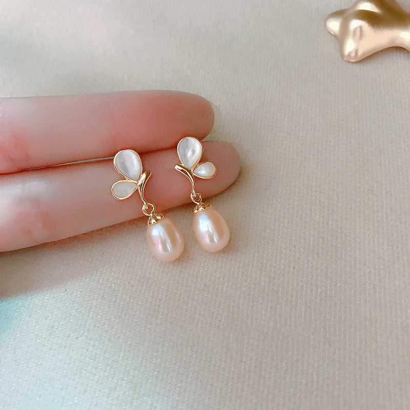 Butterfly Freshwater Pearl Earrings