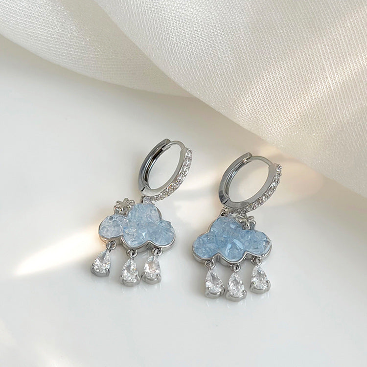 Cute Cloud Zirconia Earrings