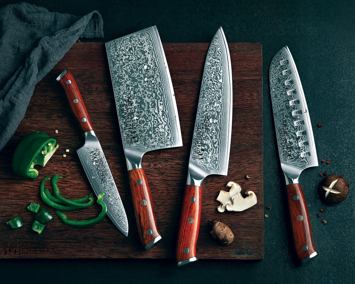 Complete Damascus Knife Set