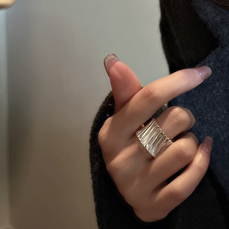 S925 Sterling Silver Curve Ring