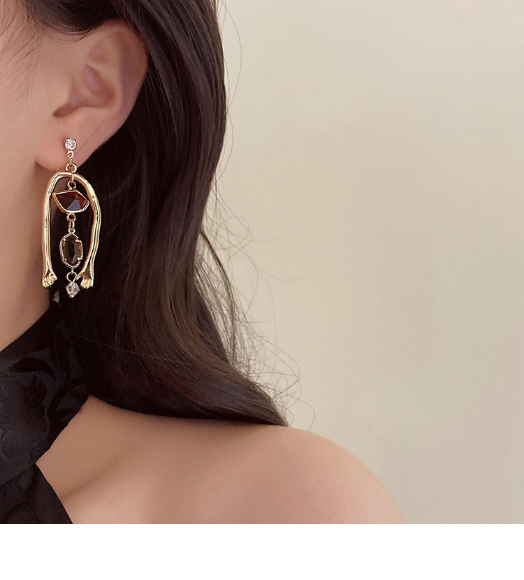 Abstract Oil Painting Style Earrings