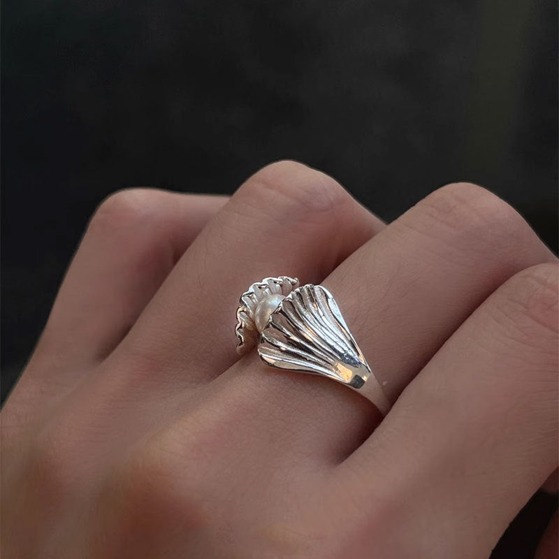Pearl Shell Adjustable Ring