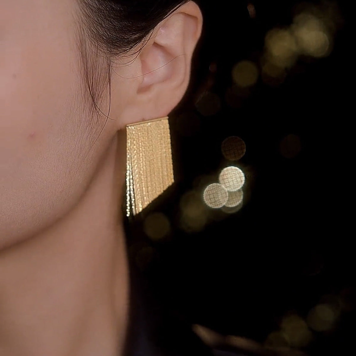 Geometric Tassel Earrings