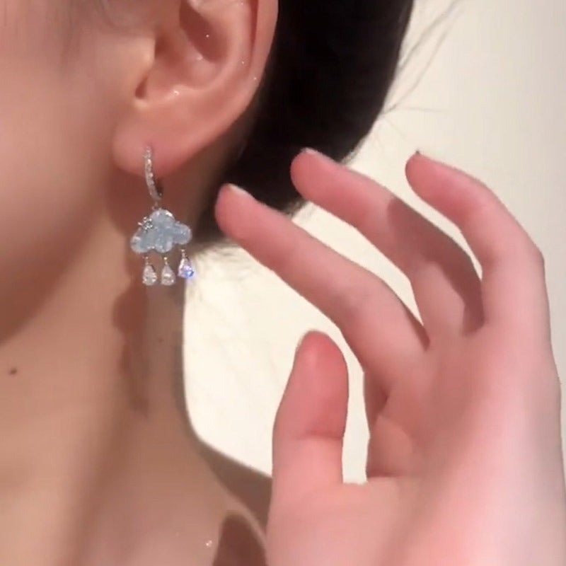 Cute Cloud Zirconia Earrings