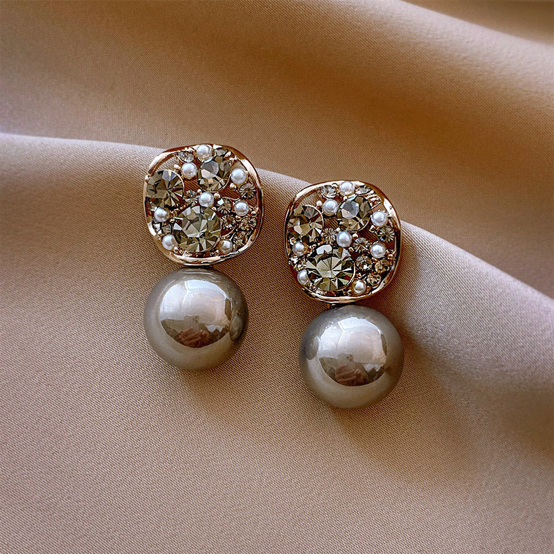 Luxe Crystal Pearl Earrings