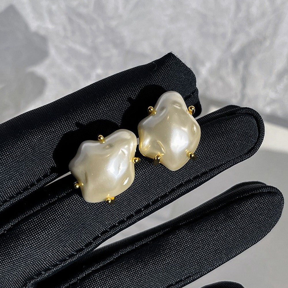 Irregular Baroque Pearl Earrings