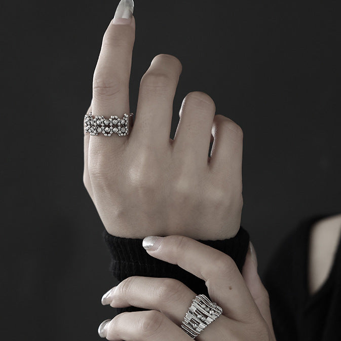 Beaded Adjustable Ring