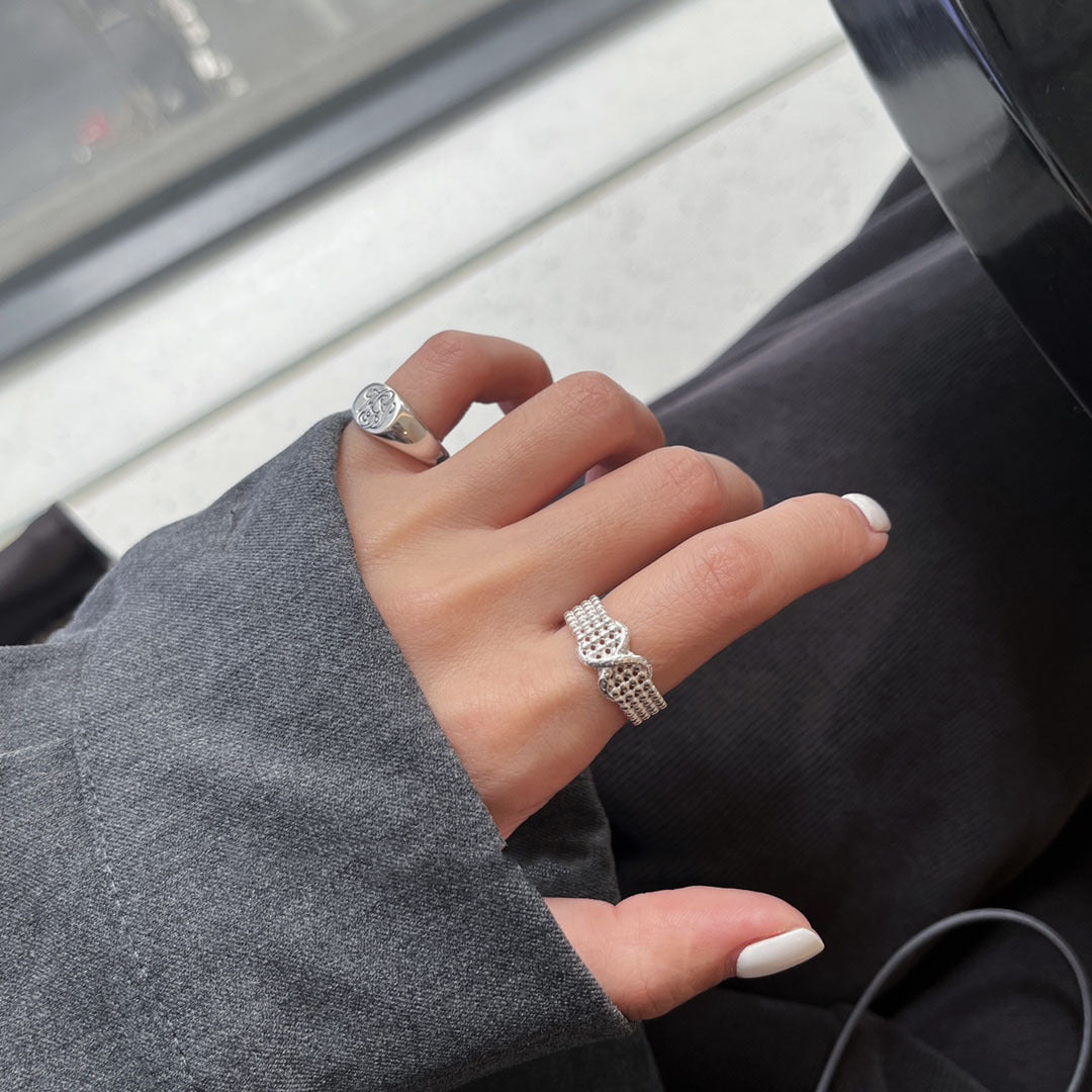 Sterling Silver  X-Adjustable Ring