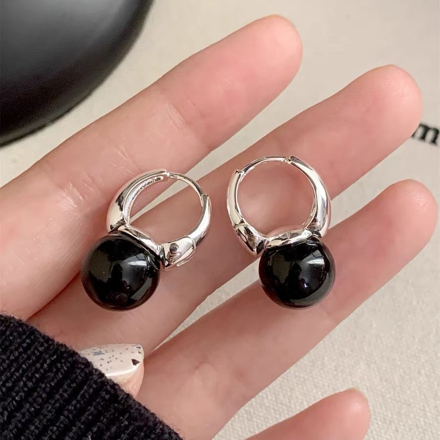 Natural Tiger Eye / Onyx Earrings